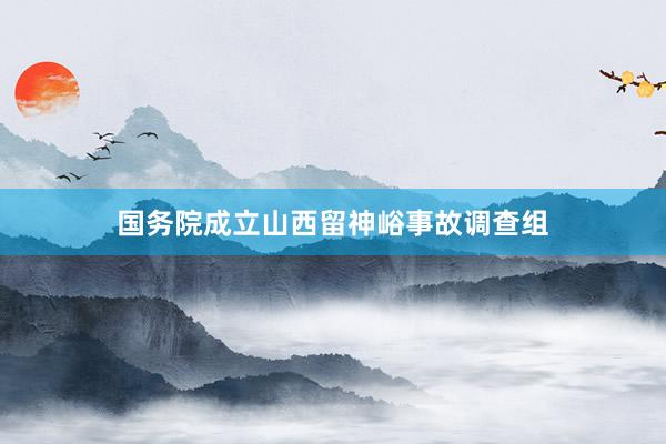 国务院成立山西留神峪事故调查组