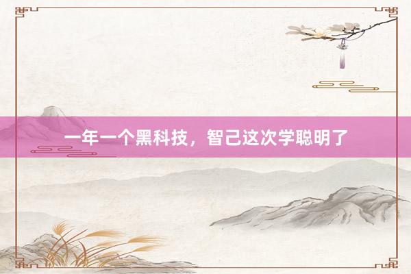 一年一个黑科技，智己这次学聪明了