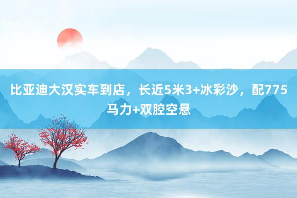 比亚迪大汉实车到店，长近5米3+冰彩沙，配775马力+双腔空悬
