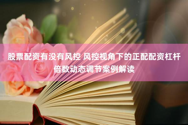 股票配资有没有风控 风控视角下的正配配资杠杆倍数动态调节案例解读