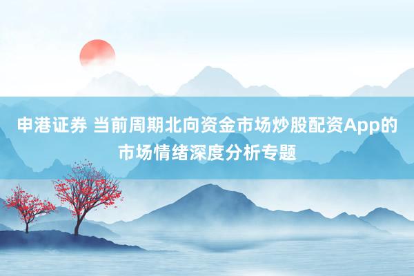 申港证券 当前周期北向资金市场炒股配资App的市场情绪深度分析专题