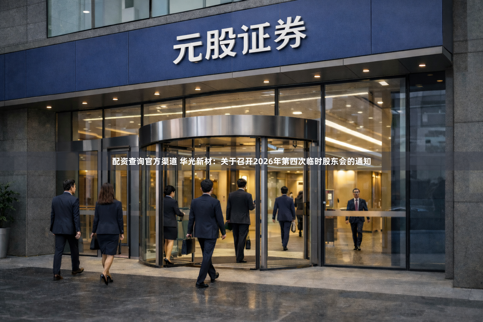 配资查询官方渠道 华光新材：关于召开2026年第四次临时股东会的通知